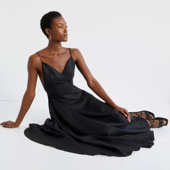 Anthropologie Sau Lee Linen Black Maxi Dress (NWT - SOLD OUT) - Picture 5 of 12